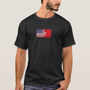 USA Hong Kong Flaggen - USA, Ho T-Shirt