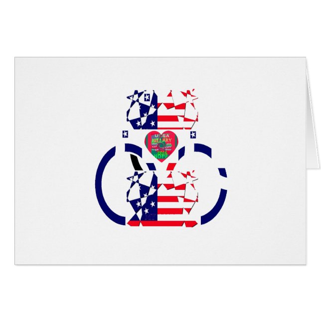 USA Hope Beautiful Phantastisch National Flag Desi (Vorderseite (Horizontal))