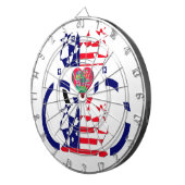 USA Hope Beautiful Phantastisch National Flag Desi Dartscheibe (Vorderseite rechts)