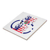 USA Hope Beautiful Phantastisch National Flag Desi Fliese (Seite)