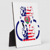 USA Hope Beautiful Phantastisch National Flag Desi Fotoplatte (Seite)