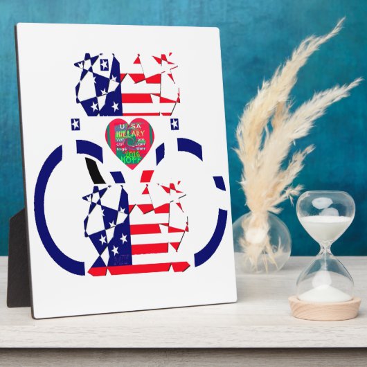 USA Hope Beautiful Phantastisch National Flag Desi Fotoplatte (Seite)