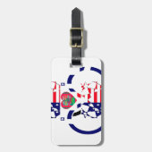 USA Hope Beautiful Phantastisch National Flag Desi Gepäckanhänger (Vorderseite vertikal)