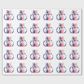 USA Hope Beautiful Phantastisch National Flag Desi Geschenkpapier (Flach)