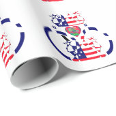USA Hope Beautiful Phantastisch National Flag Desi Geschenkpapier (Rolleneckpunkt)