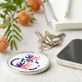 USA Hope Beautiful Phantastisch National Flag Desi Schlüsselanhänger (Seite)