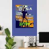 USA Hope Poster (Heimbüro)