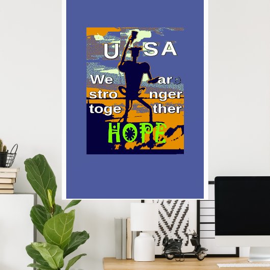 USA Hope Poster (Heimbüro)