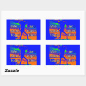 USA Hope Strong Together - A Patriotic Tapestry Rechteckiger Aufkleber (Blatt)