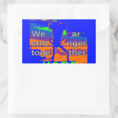USA Hope Strong Together - A Patriotic Tapestry Rechteckiger Aufkleber (Tasche)