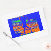 USA Hope Strong Together - A Patriotic Tapestry Rechteckiger Aufkleber (Umschlag)