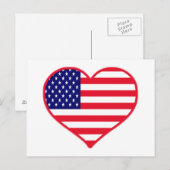 USA I Liebe Amerika Postkarte (Vorne/Hinten)