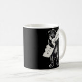 USA I Liebe California Art-Retro Cali Bear Hug Kaffeetasse (VorderseiteRechts)