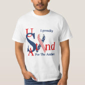 USA Ich stehe stolz für den Anthem T - Shirt (Vorderseite)