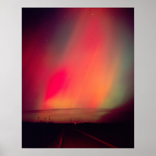 USA, Idaho. Aurora borealis, Nordlicht bei Poster