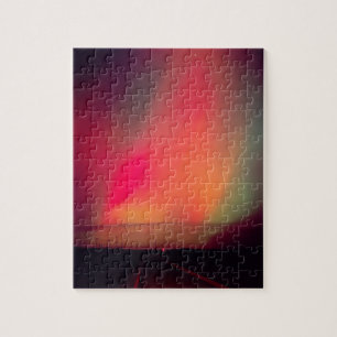 USA, Idaho. Aurora borealis, Nordlicht bei Puzzle