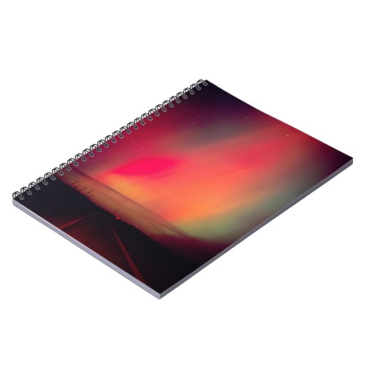 USA, Idaho. Aurora borealis, Nordlichter am Notizblock (Linke Seite)