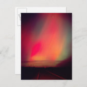 USA, Idaho Aurora borealis, Nordlichter an Postkarte (Vorne/Hinten)