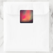 USA, Idaho Aurora borealis, Nordlichter an Quadratischer Aufkleber (Tasche)