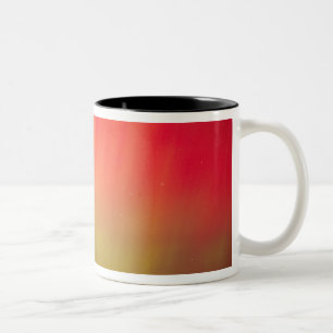 USA, Idaho. Aurora borealis, Nordlichter bei 2 Zweifarbige Tasse