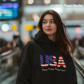 USA Ihre Stimme Ihre Stimme Wahlen Politik Männer Hoodie