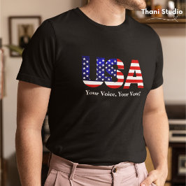 USA Ihre Stimme Ihre Stimme Wahlen Politik Männer Tri-Blend Shirt