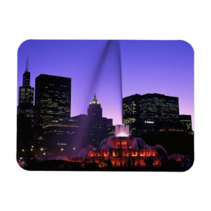 USA, IL, Chicago. Buckingham-Brunnen in Grant Magnet