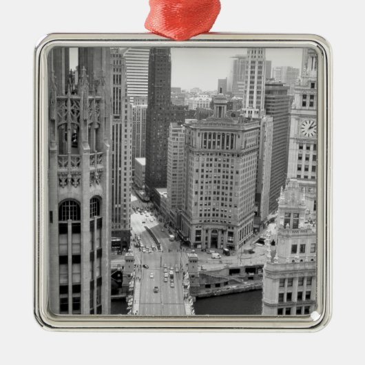 USA, IL, Chicago, Loop from Hotel Silbernes Ornament (Vorne)