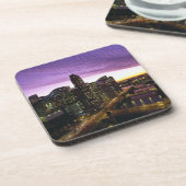 USA, IL, Chicago. Skyline von Chicago und Fluss Getränkeuntersetzer (Linke Seite)