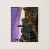 USA, IL, Chicago. Skyline von Chicago und Fluss Puzzle (Vertikal)