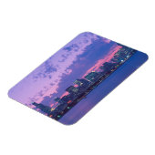 USA, IL. Skyline von Chicago bei Dämmerung Magnet (Linke Seite)