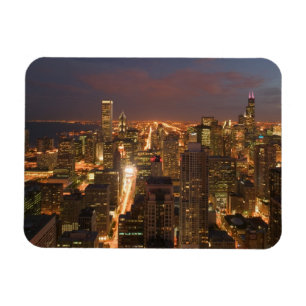 USA, Illinois, Chicago: Abend-Ansicht der Loop 2 Magnet