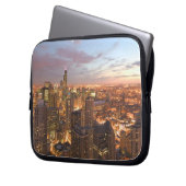 USA, Illinois, Chicago: Abend-Sicht auf den Loop Laptopschutzhülle (Vorderseite Links)
