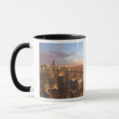 USA, Illinois, Chicago: Abend-Sicht auf den Loop Tasse (Links)