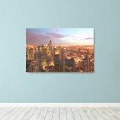 USA, Illinois, Chicago: Abend View The Loop Leinwanddruck (Insitu (Holzboden))