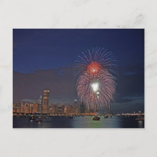 USA, Illinois, Chicago, Amerikanische Unabhängigke Postkarte