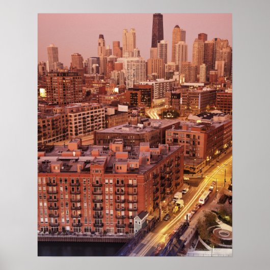 USA, Illinois, Chicago, Chicago River 2 Poster (Vorne)