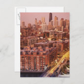 USA, Illinois, Chicago, Chicago River 2 Postkarte (Vorne/Hinten)