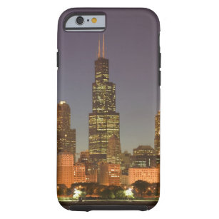 USA, Illinois, Chicago: City Skyline / Abend Tough iPhone 6 Hülle