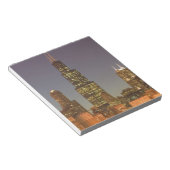 USA, Illinois, Chicago: City Skyline / Abend Notizblock (angewinkelt)
