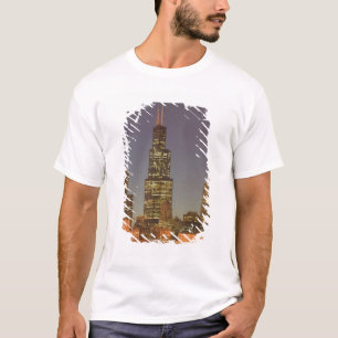 USA, Illinois, Chicago: City Skyline / Abend T-Shirt