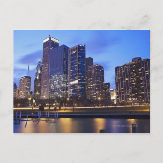 USA, Illinois, Chicago, City skyline of Randolph Postkarte