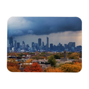 USA, Illinois, Chicago, Cityscape Magnet