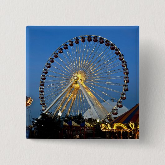 USA, Illinois, Chicago, Cityscapes, Lighted Button (Vorderseite)