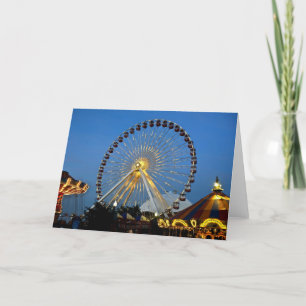 USA, Illinois, Chicago, Cityscapes, Lighted Karte