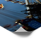 USA, Illinois, Chicago, Cityscapes, Lighted Poster (Ecke)