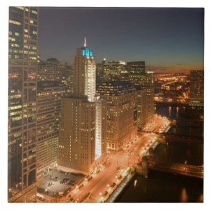 USA, Illinois, Chicago: Der Loop: Gebäude Fliese