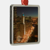 USA, Illinois, Chicago: Der Loop: Gebäude Silbernes Ornament (Rechts)