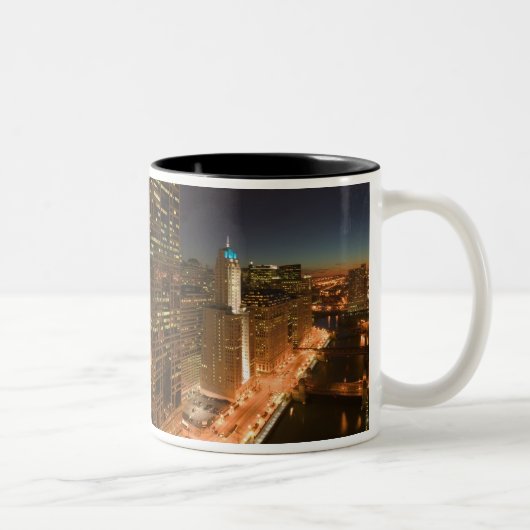 USA, Illinois, Chicago: Der Loop: Gebäude Zweifarbige Tasse (Rechts)