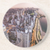 USA, Illinois, Chicago, Luftaufnahme von See Getränkeuntersetzer (Vorne)